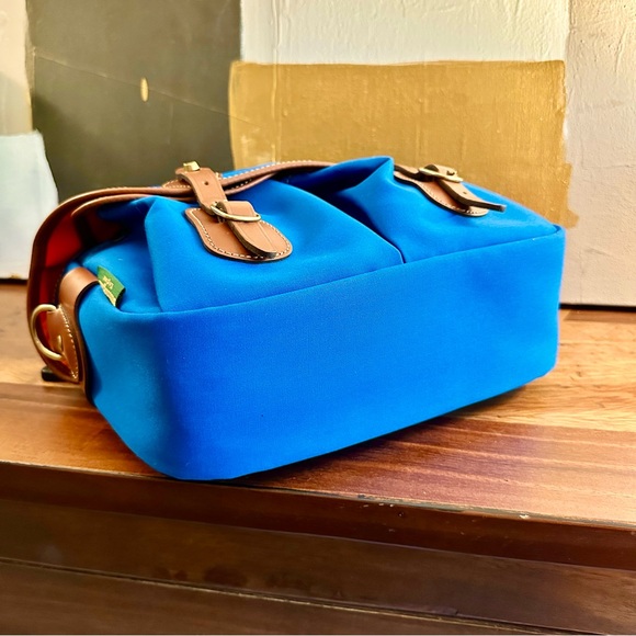 CUSTOM MADE Billingham Hadley Small Pro in Imperial Blue canvas and tan trim - Picture 8 of 14